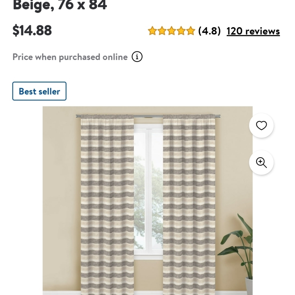 Farm house set of curtains
